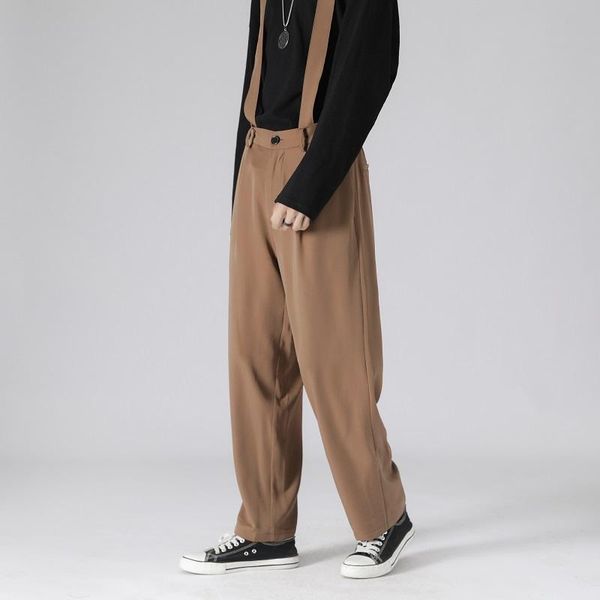 men's suits & blazers korean bib pants trousers fashion business society mens dress loose straight suit men casual, White;black
men's suits & blazers korean bib pants trousers fashion business society mens dress loose straight suit men casual, White;black