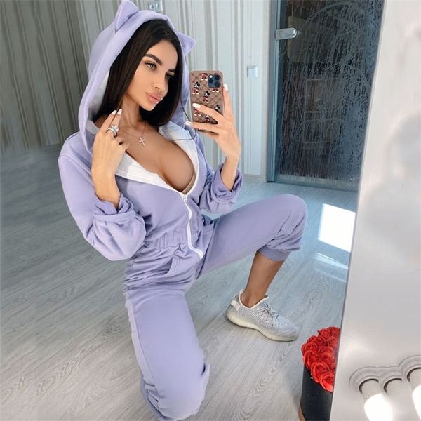women lounge wear cotton solid jumpsuit sports casual rompers female long sleeve pockets overalls skinny winter fashion 2021, Black;white
women lounge wear cotton solid jumpsuit sports casual rompers female long sleeve pockets overalls skinny winter fashion 2021, Black;white