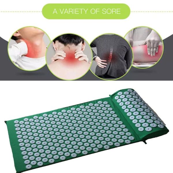 acupressure massager yoga mat back body foot cushion massage pad relieve stress pain acupuncture spike with pillow mats
acupressure massager yoga mat back body foot cushion massage pad relieve stress pain acupuncture spike with pillow mats