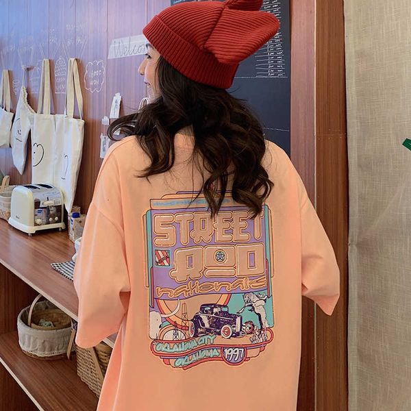 women's t-shirt casual oversized t women cartoon printed short sleeve tee pink white orange streetwear t-shirts loose vintage z384
women's t-shirt casual oversized t women cartoon printed short sleeve tee pink white orange streetwear t-shirts loose vintage z384