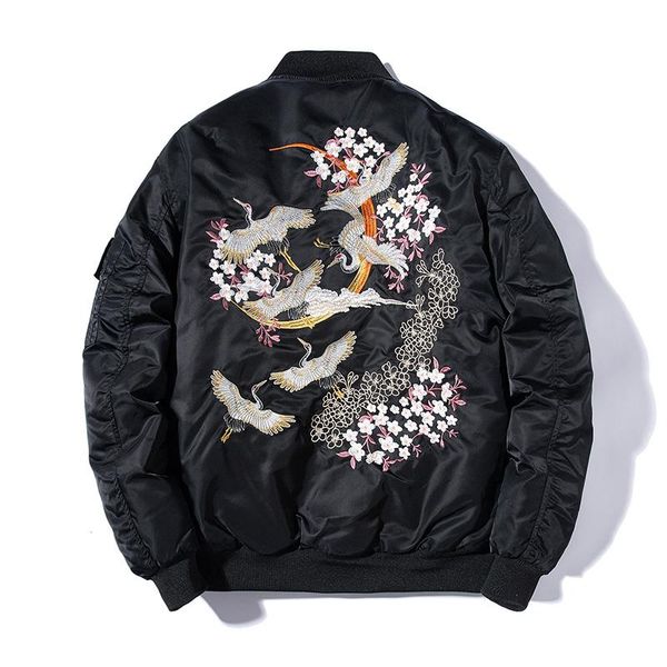 men's jackets embroidery bomber jacket men thin bird floral pilot male japan harajuku baseball spring autumn streetwear 2021, Black;brown
men's jackets embroidery bomber jacket men thin bird floral pilot male japan harajuku baseball spring autumn streetwear 2021, Black;brown