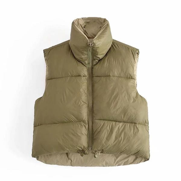 women's vests 2021 green short puffer vest coat female spring bomber jacket warm zipper waistcoat streetwear sleeveless, Black;white
women's vests 2021 green short puffer vest coat female spring bomber jacket warm zipper waistcoat streetwear sleeveless, Black;white