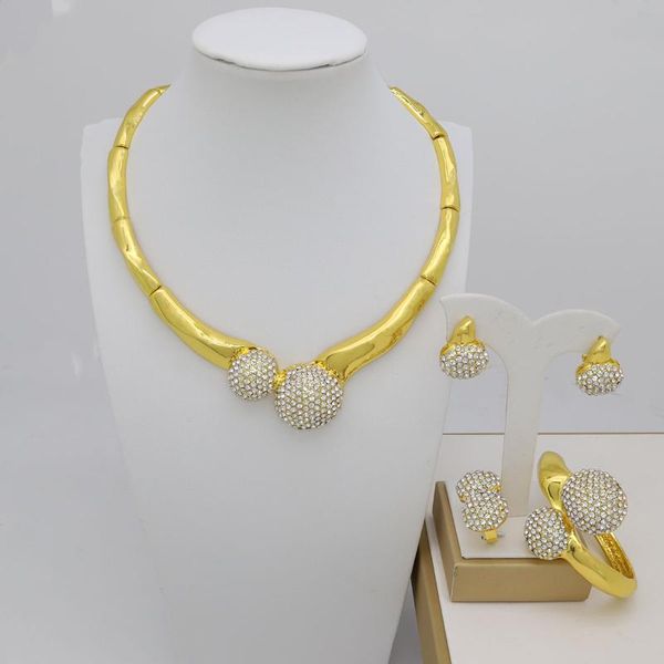 earrings & necklace african big women jewelry sets crystal ring bracelet classic wedding fashion set for bride party, Silver
earrings & necklace african big women jewelry sets crystal ring bracelet classic wedding fashion set for bride party, Silver