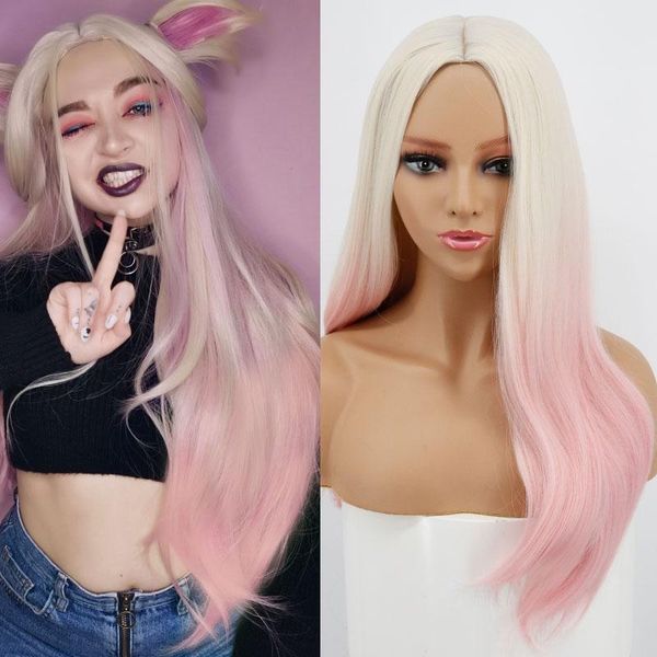 synthetic wigs lisi hair ombre pink color lolita long wavy curly cute girl daily party cosplay wig heat resistant fiber, Black
synthetic wigs lisi hair ombre pink color lolita long wavy curly cute girl daily party cosplay wig heat resistant fiber, Black
