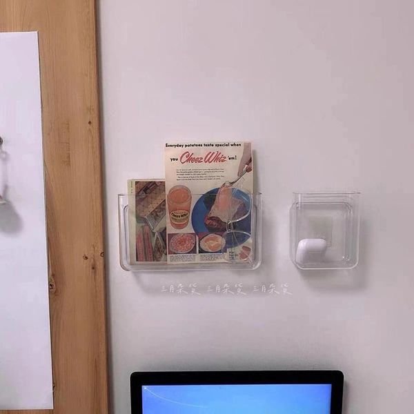 hooks & rails 1pcs wall-mounted wall shelf bathroom transparent plastic toilet rack punch-stationery remote control debris storage box
hooks & rails 1pcs wall-mounted wall shelf bathroom transparent plastic toilet rack punch-stationery remote control debris storage box