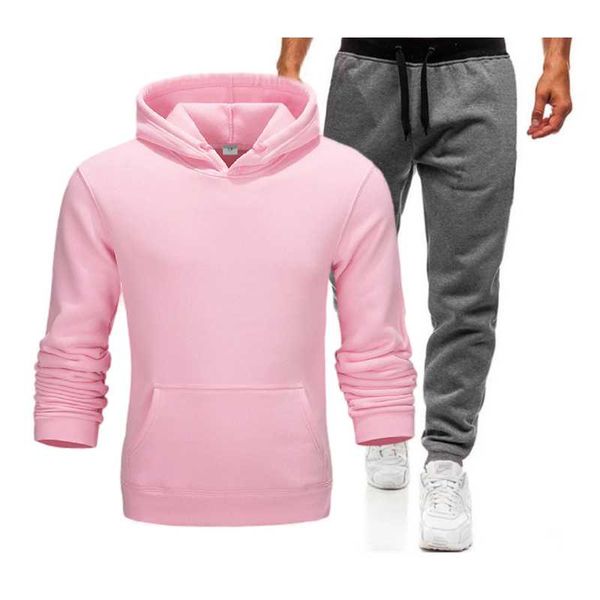 men's tracksuits 2021 spring 2-piece sportswear hooded sweatshirt + pants pullover hoodie suit casual clothes, Gray
men's tracksuits 2021 spring 2-piece sportswear hooded sweatshirt + pants pullover hoodie suit casual clothes, Gray
