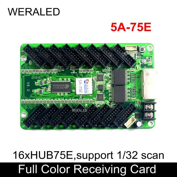 colorlight 5a-75e full color synchronous receiving card with 16xhub75e ports support 1/32 scan narrow pixel p2 p3 led module modules
colorlight 5a-75e full color synchronous receiving card with 16xhub75e ports support 1/32 scan narrow pixel p2 p3 led module modules
