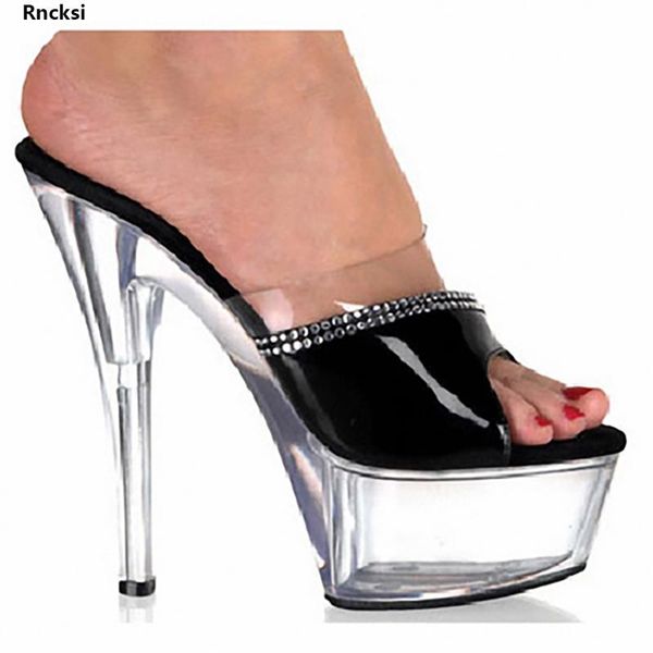 rncksi 15 cm high heels slippers club night shoes pole dancing platform women's party slides, Black
rncksi 15 cm high heels slippers club night shoes pole dancing platform women's party slides, Black
