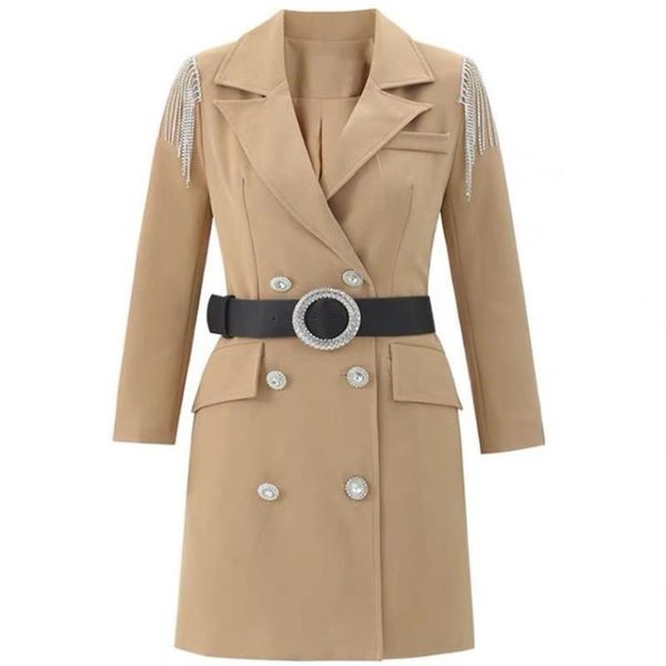 women's suits & blazers french style vinatge diamond tassel ol blazer women slim double breasted small fragrance outwear, White;black
women's suits & blazers french style vinatge diamond tassel ol blazer women slim double breasted small fragrance outwear, White;black