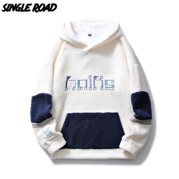 men's hoodies & sweatshirts single road mens men 2021 winter fleece patchwork pocket sweatshirt oversized japanese streetwear hoodie, Black
men's hoodies & sweatshirts single road mens men 2021 winter fleece patchwork pocket sweatshirt oversized japanese streetwear hoodie, Black
