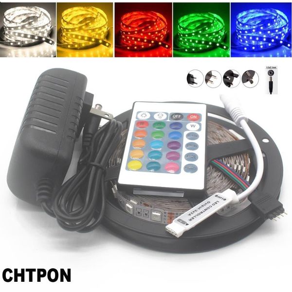 brand rgb led strip 5m 60pcs/m 300led flexible light + 12v 3a 36w power adapter 24key remote controller lamps strips
brand rgb led strip 5m 60pcs/m 300led flexible light + 12v 3a 36w power adapter 24key remote controller lamps strips