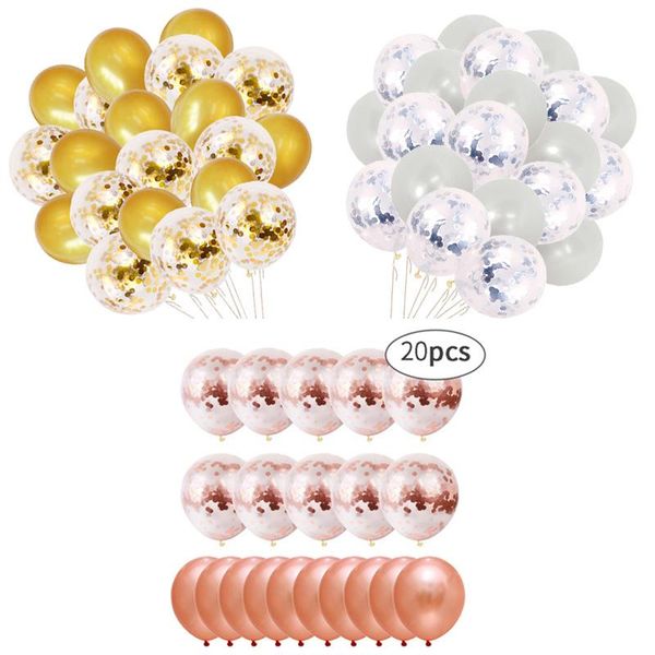 party decoration 20pcs 12 inch latex sequin balloon set rose gold confetti balloons package birthday wedding supplies
party decoration 20pcs 12 inch latex sequin balloon set rose gold confetti balloons package birthday wedding supplies