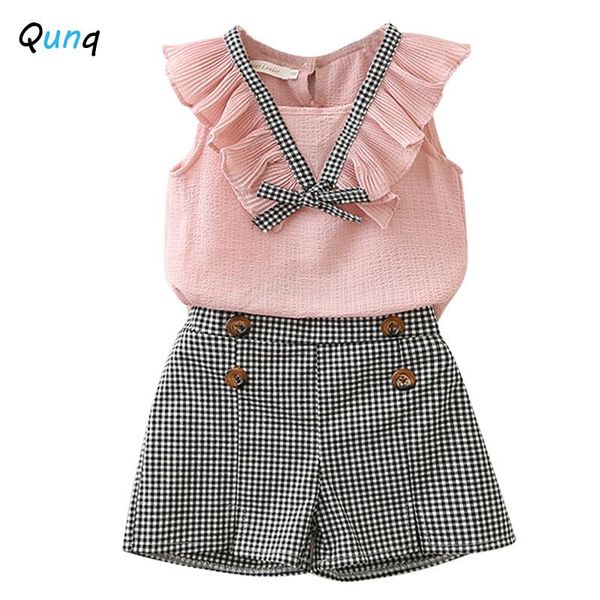 clothing sets qunq summer girls clothes chiffon vest plaid shorts two piece kids casual suits baby toddler children set 2021, White
clothing sets qunq summer girls clothes chiffon vest plaid shorts two piece kids casual suits baby toddler children set 2021, White