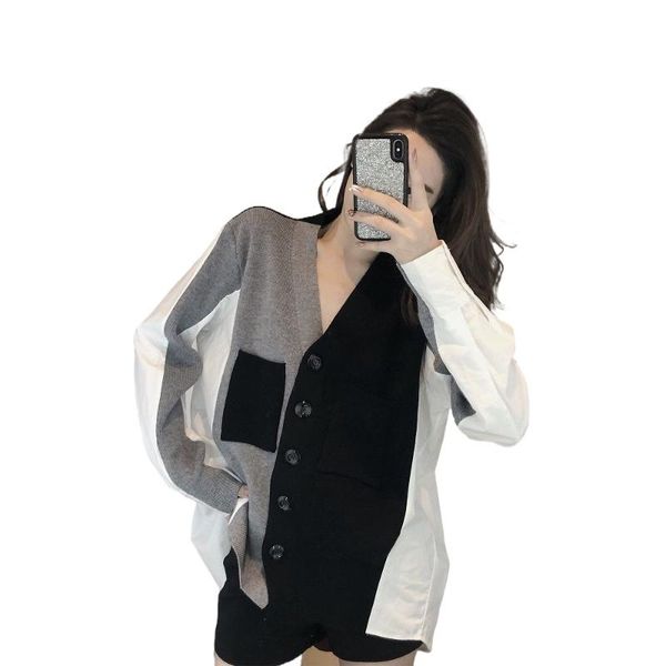 knitted jacket women's spring and autumn 2021 long sleeve loose wild fragrance jackets, Black;brown
knitted jacket women's spring and autumn 2021 long sleeve loose wild fragrance jackets, Black;brown