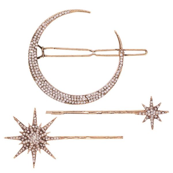 hair clips 3pcs fashion rhinestone hairpins moon seven-point star alloy bang bobby for girls
hair clips 3pcs fashion rhinestone hairpins moon seven-point star alloy bang bobby for girls