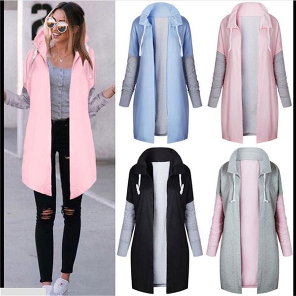 women's hoodies & sweatshirts spring autumn coat women 2021 fashion casual long patchwork hooded jacket hoodie sweatshirt vintage outwe, Black
women's hoodies & sweatshirts spring autumn coat women 2021 fashion casual long patchwork hooded jacket hoodie sweatshirt vintage outwe, Black