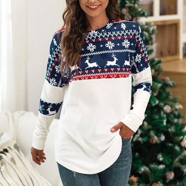 women's sweaters 2021 autumn winter women knitted o-neck long sleeve christmas elk print blouse casual plus size pullover femme, White;black
women's sweaters 2021 autumn winter women knitted o-neck long sleeve christmas elk print blouse casual plus size pullover femme, White;black