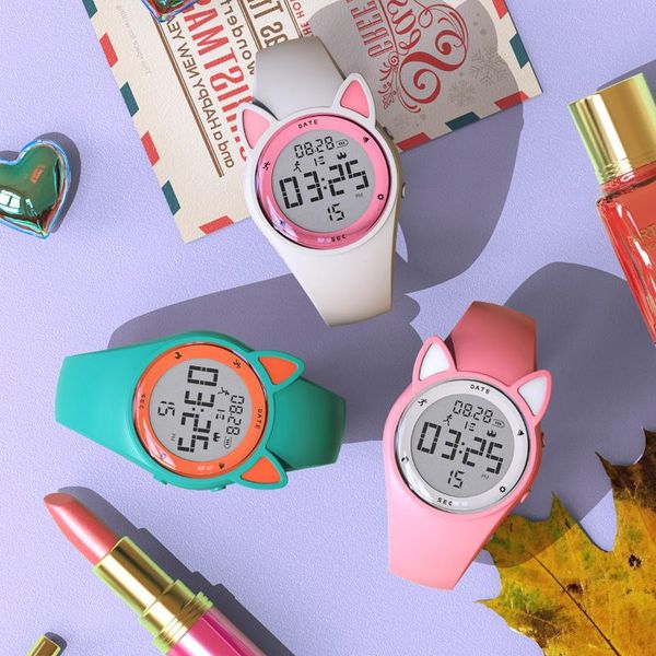 wristwatches smart digital watches simple sports cat girls boys students waterproof vibration alarm clock relogio feminino, Slivery;brown
wristwatches smart digital watches simple sports cat girls boys students waterproof vibration alarm clock relogio feminino, Slivery;brown