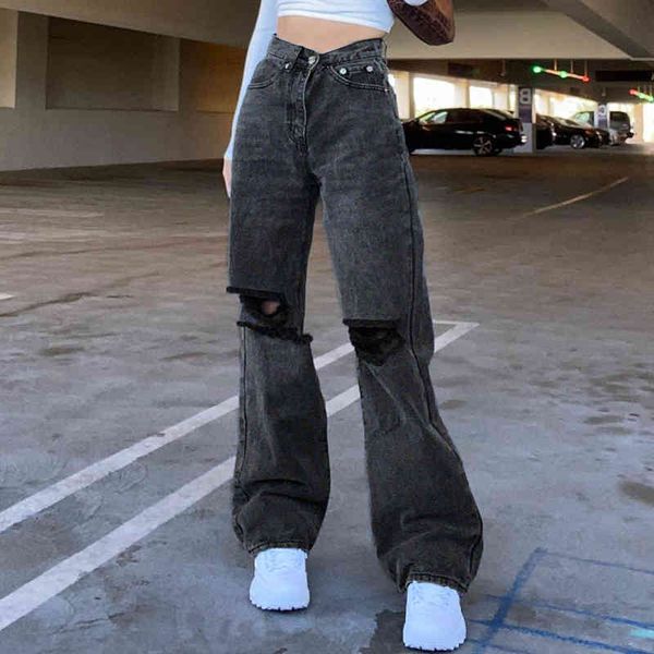 fashion straight ripped y2k jeans for girls female gray women's vintage denim pants high waisted trouser capri streetwear 210415, Blue
fashion straight ripped y2k jeans for girls female gray women's vintage denim pants high waisted trouser capri streetwear 210415, Blue