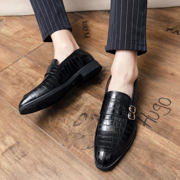 dress shoes 2022 men's luxury leather men formal pointed oxfords wedding casual, Black
dress shoes 2022 men's luxury leather men formal pointed oxfords wedding casual, Black