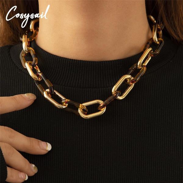 chains cosysail personality leopard acrylic chain necklace for female steampunk resin chunky choker collar party jewelry, Silver
chains cosysail personality leopard acrylic chain necklace for female steampunk resin chunky choker collar party jewelry, Silver