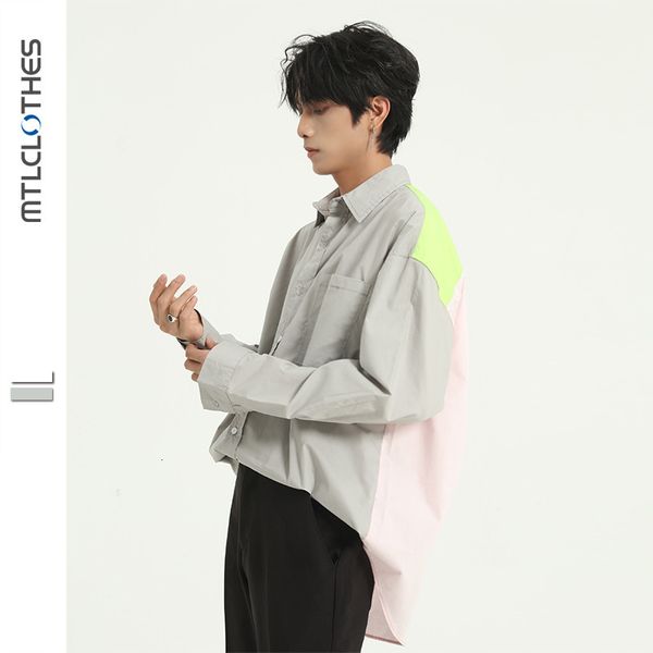 men's casual shirts 2021 spring color matching fashion long sleeve korean versatile loose lapel slim simple m6-k-2069 ugk7, White;black
men's casual shirts 2021 spring color matching fashion long sleeve korean versatile loose lapel slim simple m6-k-2069 ugk7, White;black