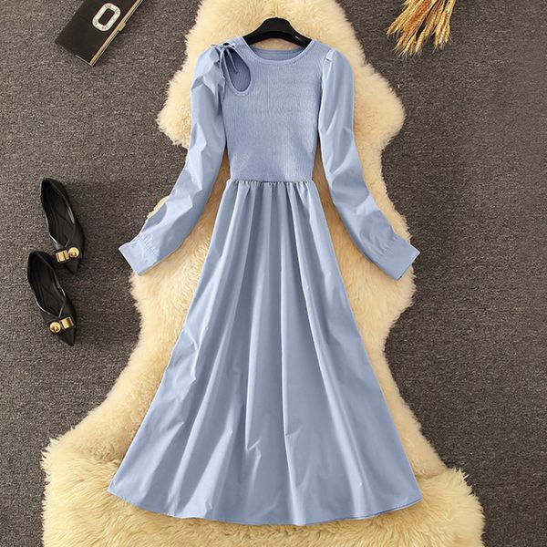dress sweet korean fashion casual women long sleeve mid-calf a-line party female vestidos spring robe longue ln6t, Black;gray
dress sweet korean fashion casual women long sleeve mid-calf a-line party female vestidos spring robe longue ln6t, Black;gray