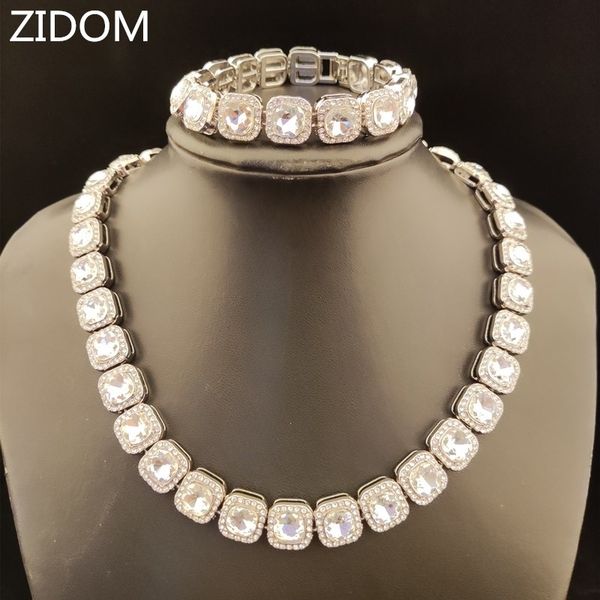 men/women hip hop tennis chain necklace bracelet for 1 set square cz stone hiphop iced out bling chains necklaces jewelry, Silver
men/women hip hop tennis chain necklace bracelet for 1 set square cz stone hiphop iced out bling chains necklaces jewelry, Silver