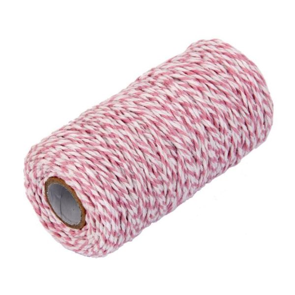 100m cotton bakers twine string cord glass bottle gift box decor craft (pink+white) yarn, Black;white
100m cotton bakers twine string cord glass bottle gift box decor craft (pink+white) yarn, Black;white
