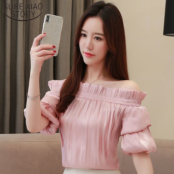 womens and blouses lantern sleeve slash neck solid chiffon blouse plus size shirt blusas femininas elegante 2865 50 210417, White
womens and blouses lantern sleeve slash neck solid chiffon blouse plus size shirt blusas femininas elegante 2865 50 210417, White