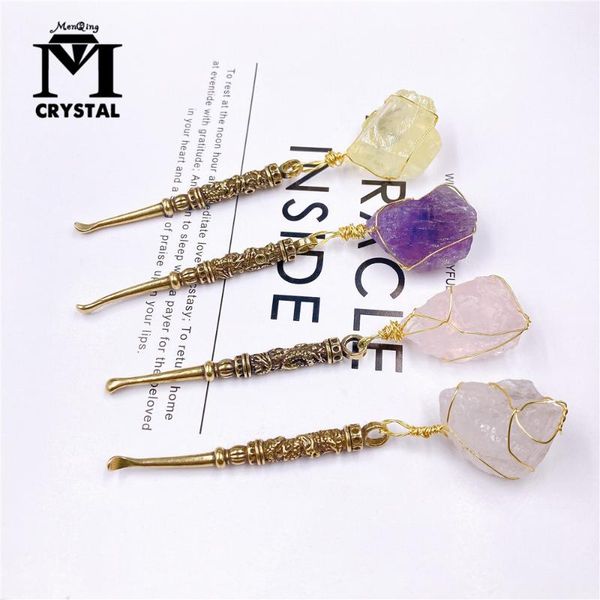 decorative objects & figurines natural crystal stone brass portable ear cleaner cleaning remover curette spiral spoon earpick tools
decorative objects & figurines natural crystal stone brass portable ear cleaner cleaning remover curette spiral spoon earpick tools