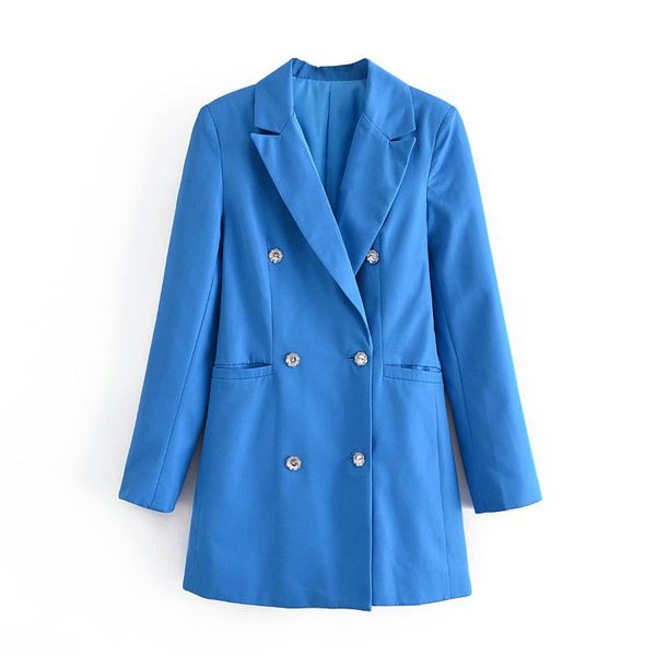 women's suits & blazers double breasted blue blazer coat women elegant fashion vintage outwear jackets female 2021 pockets office lady, White;black
women's suits & blazers double breasted blue blazer coat women elegant fashion vintage outwear jackets female 2021 pockets office lady, White;black