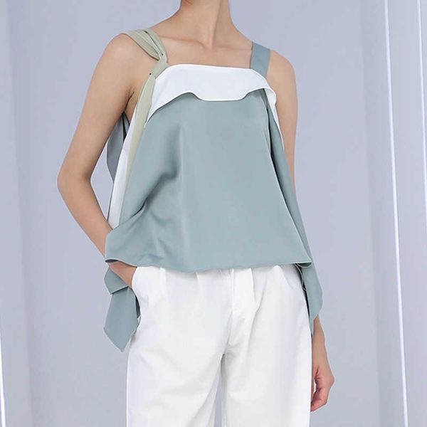 chic sweet hit color design shoulder strapless silm camisole irregular loose soft satin blouses fashion all-match women 210525, White
chic sweet hit color design shoulder strapless silm camisole irregular loose soft satin blouses fashion all-match women 210525, White