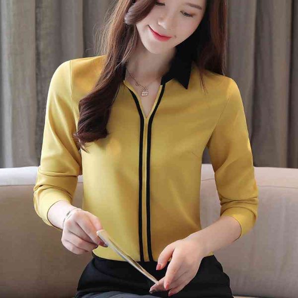 women blouse ladies solid chiffon white shirt women's long-sleeved v-neck blusas mujer de moda 938h 210420
women blouse ladies solid chiffon white shirt women's long-sleeved v-neck blusas mujer de moda 938h 210420