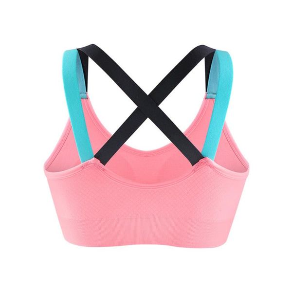 1pc sports bra shockproof breathable cross back workout for running fitness yoga gym clothing, White;black
1pc sports bra shockproof breathable cross back workout for running fitness yoga gym clothing, White;black