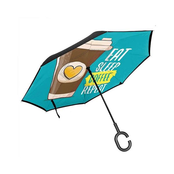 umbrellas car reversing umbrella, hand-painted coffee cup and heart drawing, c-shaped handle, rain gear, folding umbrella
umbrellas car reversing umbrella, hand-painted coffee cup and heart drawing, c-shaped handle, rain gear, folding umbrella