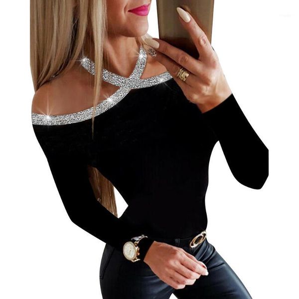 long sleeve shirt blouse for women autumn drilling black lady blouses and hollow out female tee shirts camicette d25, White
long sleeve shirt blouse for women autumn drilling black lady blouses and hollow out female tee shirts camicette d25, White