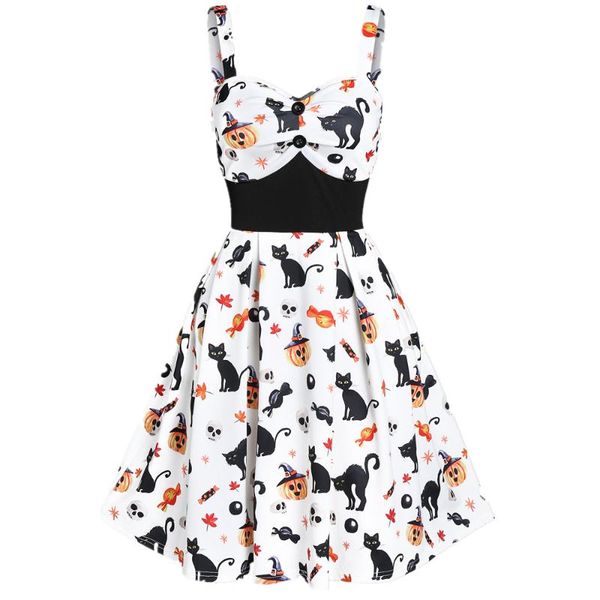 casual dresses 2021 sweetheart neck cat pumpkin print women halloween dress 3 colors plus size s~3xl retro vintage vestidos, Black;gray
casual dresses 2021 sweetheart neck cat pumpkin print women halloween dress 3 colors plus size s~3xl retro vintage vestidos, Black;gray