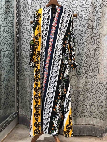 dress autumn women o-neck charming flower print long sleeve dress vestidos special occasion ladies, Black;gray
dress autumn women o-neck charming flower print long sleeve dress vestidos special occasion ladies, Black;gray