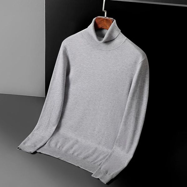 men's sweaters wool male luxury autumn winter solid color turtleneck casual fashion slim fit thicken man sweater, White;black
men's sweaters wool male luxury autumn winter solid color turtleneck casual fashion slim fit thicken man sweater, White;black