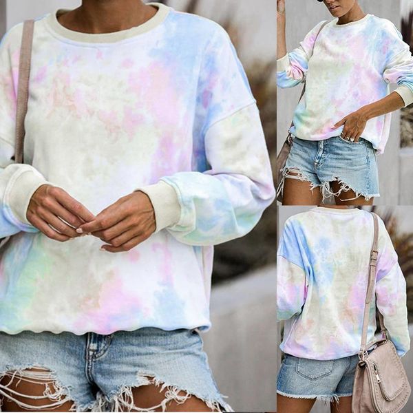 women's hoodies & sweatshirts fashion round neck long sleeve tie-dye printed sweatshirt top, Black
women's hoodies & sweatshirts fashion round neck long sleeve tie-dye printed sweatshirt top, Black