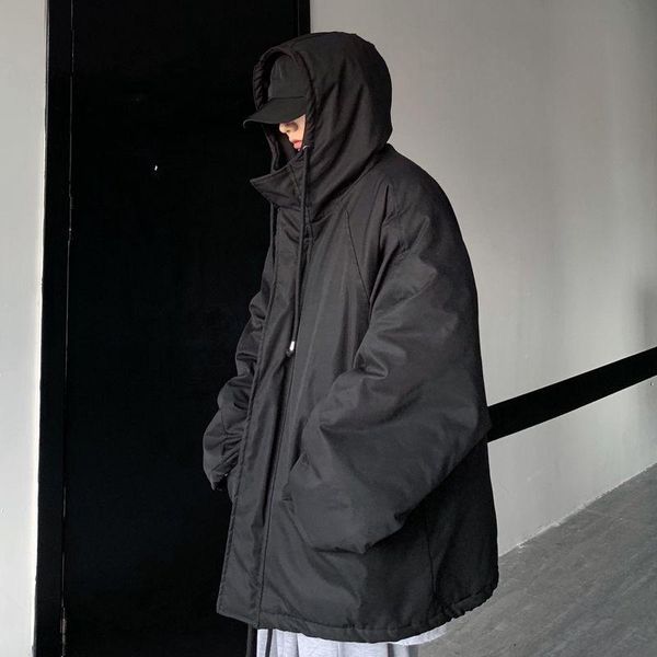 men's down & parkas padded jackets men women autumn-winter oversized all-match solid color coat male hong-kong style casual hooded loos, Black
men's down & parkas padded jackets men women autumn-winter oversized all-match solid color coat male hong-kong style casual hooded loos, Black