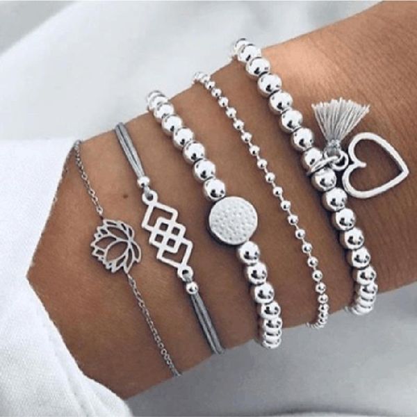 charm bracelets 2021 bohemian & bangles set vintage bead boho bracelet for women jewelry accessories pulseras mujer bijoux femme, Golden;silver
charm bracelets 2021 bohemian & bangles set vintage bead boho bracelet for women jewelry accessories pulseras mujer bijoux femme, Golden;silver