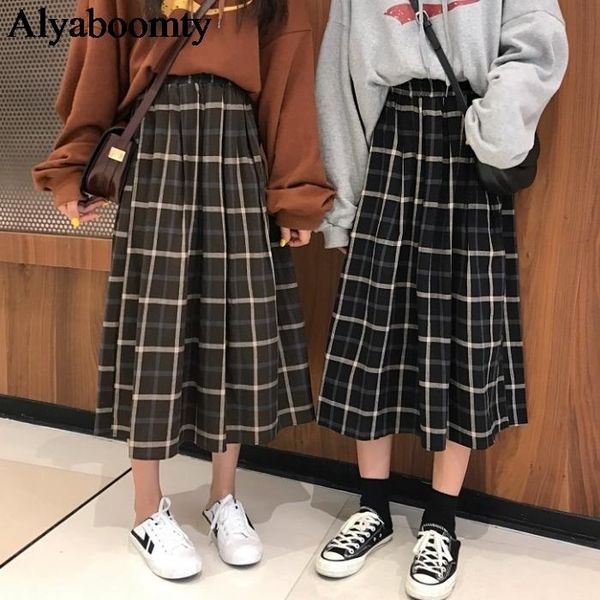 skirts japanese preppy style autumn winter women skirt high waist vintage plaid saias longo elegant cute kawaii girl's pleated, Black
skirts japanese preppy style autumn winter women skirt high waist vintage plaid saias longo elegant cute kawaii girl's pleated, Black