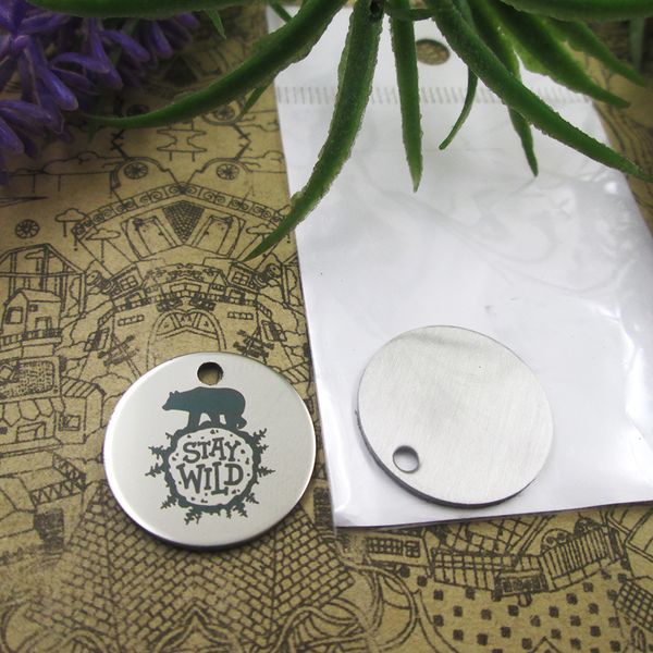 40pcs--stainless steel charms"stay wild" more style choosing diy pendants fo necklace, Bronze;silver
40pcs--stainless steel charms"stay wild" more style choosing diy pendants fo necklace, Bronze;silver