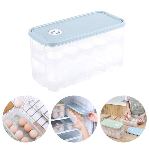 storage bottles & jars refrigerator egg box transparent plastic kitchen eggs fresh-care organizer with lid tray double layer light blue
storage bottles & jars refrigerator egg box transparent plastic kitchen eggs fresh-care organizer with lid tray double layer light blue