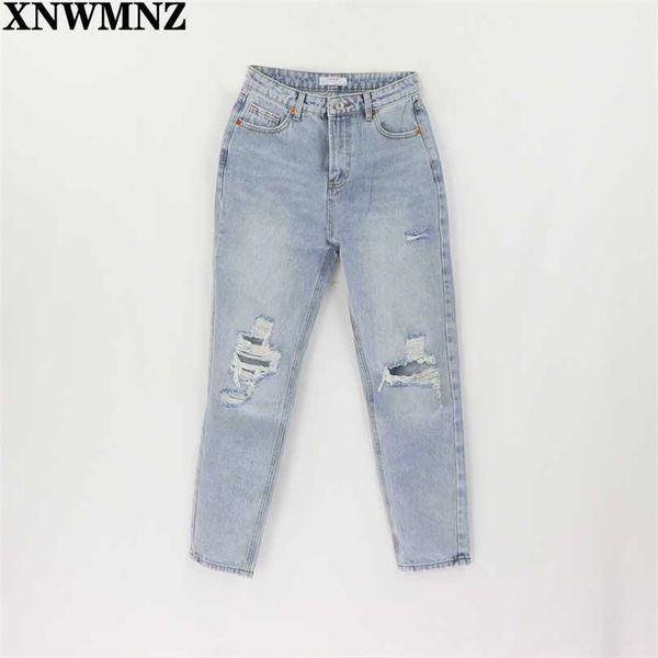 za vintage mom jeans high waisted woman ripped boyfriend for women korean style distressed blue denim pants 211112
za vintage mom jeans high waisted woman ripped boyfriend for women korean style distressed blue denim pants 211112