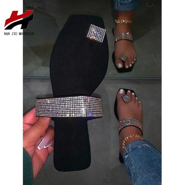 slippers nan jiu mountain 2021 women flat sandals summer rhinestone high-quality flip-flops simple beach, Black
slippers nan jiu mountain 2021 women flat sandals summer rhinestone high-quality flip-flops simple beach, Black