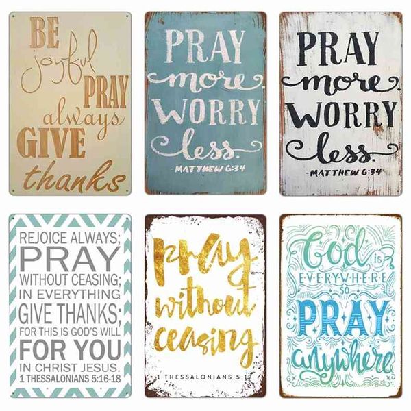church pray every day retro metal tin signs plate 20x30cm vintage poster for home decoration believer bedroom wall decora
church pray every day retro metal tin signs plate 20x30cm vintage poster for home decoration believer bedroom wall decora