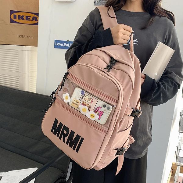 quality waterproof nylon backpack solid color bag teenage kawaii multi-pocket high capacity unisex
quality waterproof nylon backpack solid color bag teenage kawaii multi-pocket high capacity unisex